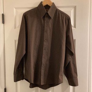 Men's Large Level Ten Button Up Long Sleeve Shirt
